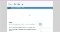 Desktop Screenshot of hotelsalmarina.com