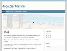 Tablet Screenshot of hotelsalmarina.com